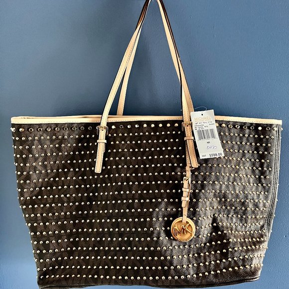 Michael Kors Handbags - *NWT* Michael Kors Jet Set Stud Travel Tote Bag